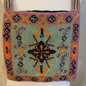 Christina Vintage Beaded Crossbody